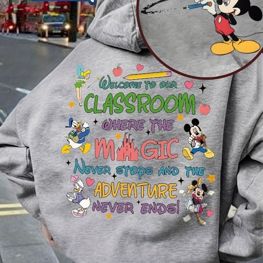Discover Disney Mickey, Donald Duck, Daisy, Tinker Bell, Couple Hoodie, Autumn and Winter New Men's Casual Fashion Clothing