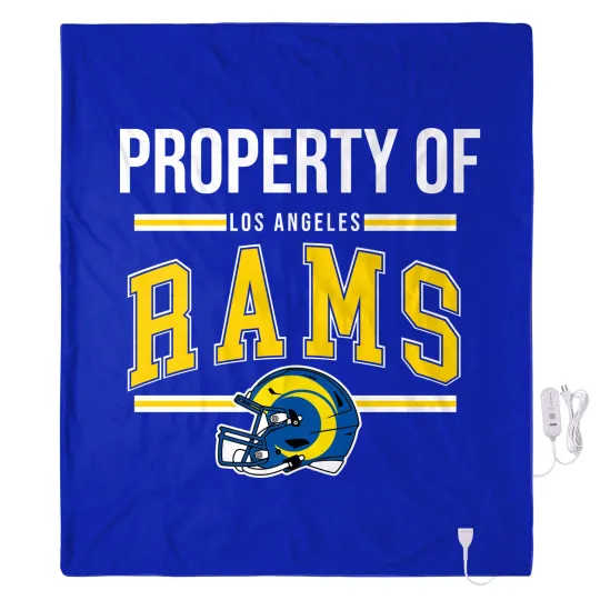 Discover Los Angeles Rams Exclusive Heated Throw Blanket, Christmas Gift