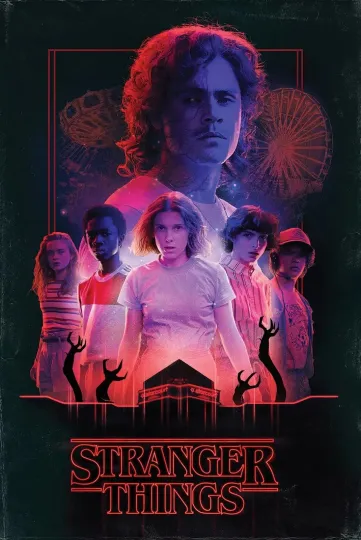 Stranger Things Horror Poster  Premium Matte Vertical Poster