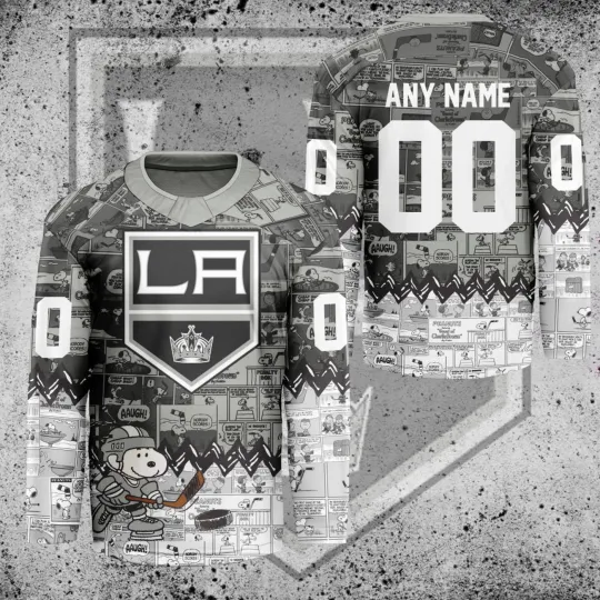 Personalized Los Angeles Kings Peanuts 75th Anniversary Hockey Shirt Fan Gear