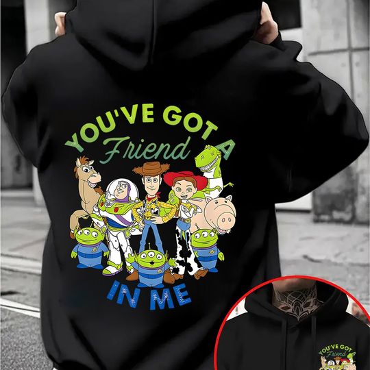 Discover Disney Toy Story Woody Men's Hoodie Autumn Winter Casual Unisex Pullover Sweatshirt Tracksuit Clothing HoodyOversized Streetwear