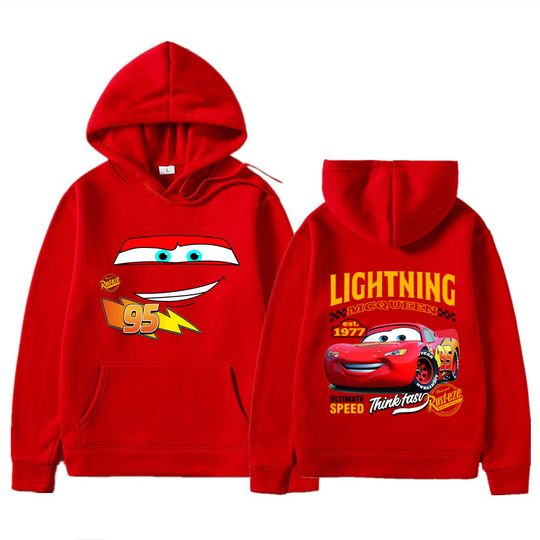 Discover Lightning Mcqueen Cars Men Pullover Tops Cartoon Anime Women Hoodie 2025 New Fashion Couple Gaming Sweatshirt Clothes