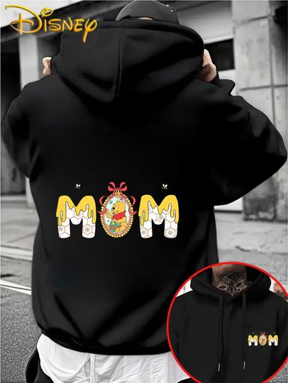 Discover Disney Winnie the Pooh Pattern Men's Hoodie Autumn Winter Casual Unisex Pullover Sweatshirt Tracksuit Clothing Hoody Oversized