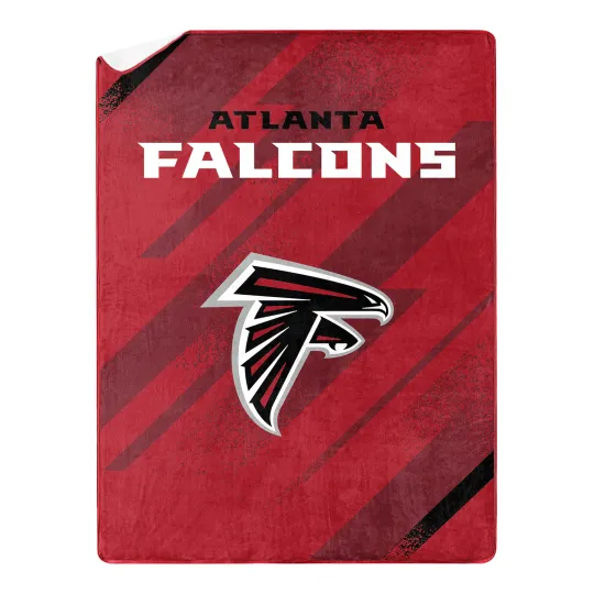 football Atlanta Silk Touch Sherpa Throw Blanket, Christmas Gift