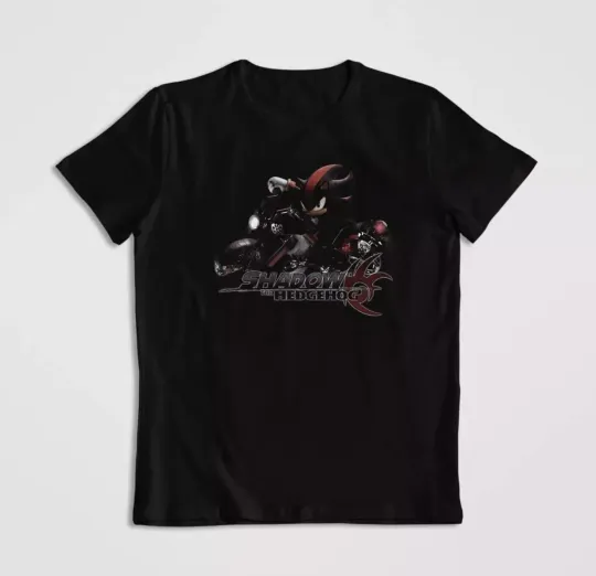 Shadow the Hedgehog Graphic T-Shirt Poket mons Sonic Gaming Tee