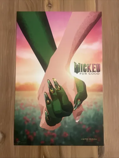 Discover WICKED FOR GOOD (2025) Movie POSTER Original RARE Limited Edition PRINT 17X11