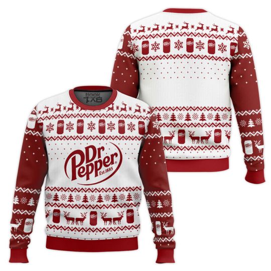 DR Pepper Cheers Ugly Christmas Funny Holiday Plus Size Pullover Xmas Party Wear for Men Family Christmas Sweater Gift 2026
