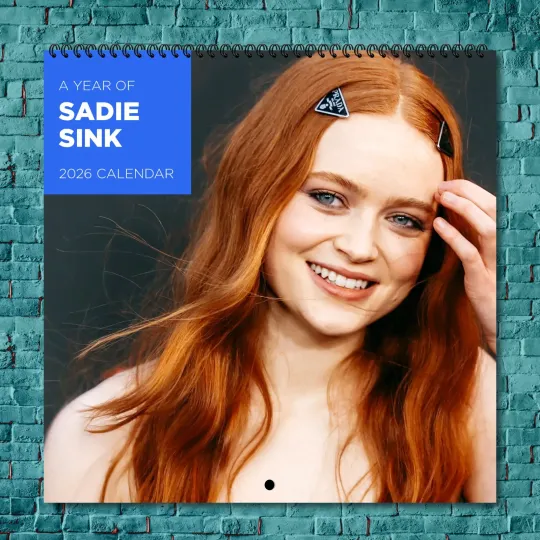 Discover Sadie Sink 2026 Wall Calendar 12-Month Celebrity Photo Calendar