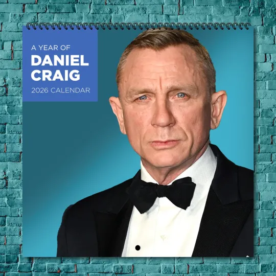 Discover Daniel Craig 2026 Wall Calendar, 12-Month Star Collection