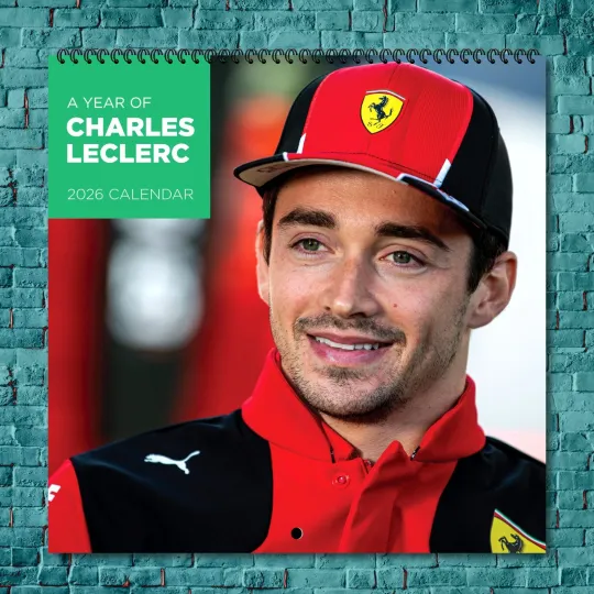 Charles Leclerc 2026 Wall Calendar, 12-Month Sports Edition