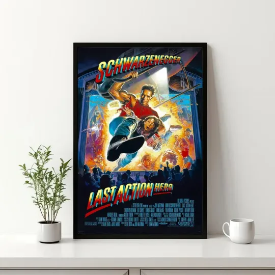 Discover Last Action Poster, Hero Movie Wall Art, Cinema Art Print Home Decor No Frame