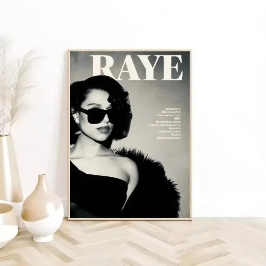 Discover Singer R-Raye Poster Vintage Music Art Print Home Decoration No Frame