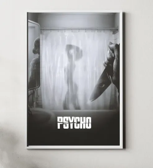 Discover Psycho Movie Poster Modern Style Home Decor Noframe
