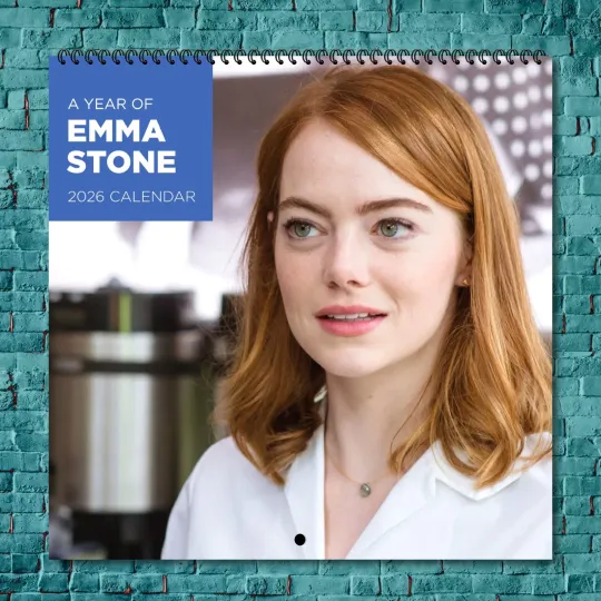 Discover Emma Stone 2026 Wall Calendar, 12-Month Star Collection