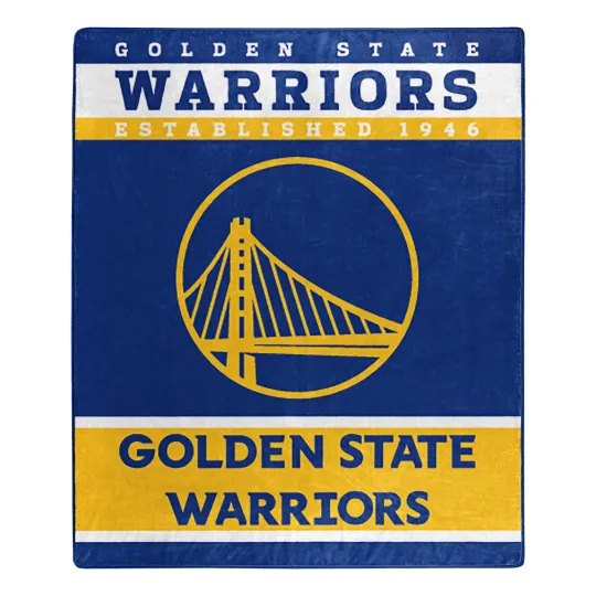 Golden State Warriors Raschel Throw Blanket, Christmas Gift