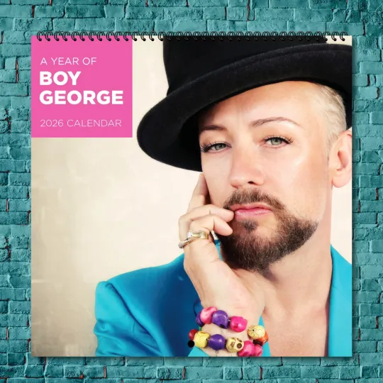 Discover Boy George 2026 Hollywood Stars Calendar, 12-Month Wall Wall Calendar
