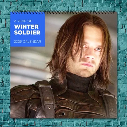 Discover Winter Soldier 2026 Wall Calendar, 12-Month Celebrity Photo Calendar