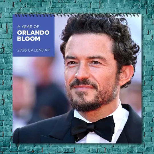Discover orlando bloom 2026 Wall Calendar, 12-Month Celebrity Photo Calendar