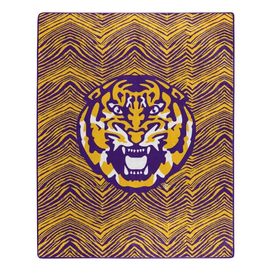 Discover LSU Tigers Zubified Raschel Throw Blanket, Christmas Gift