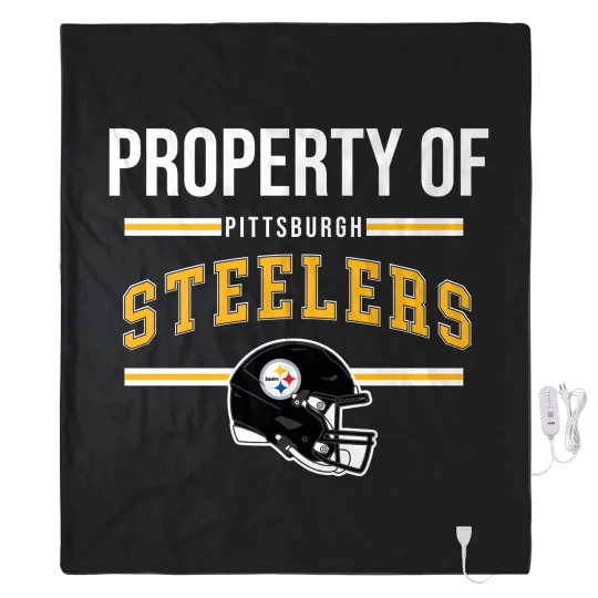Discover football Pittsburgh Exclusive Heated Throw Blanket, Christmas Gift