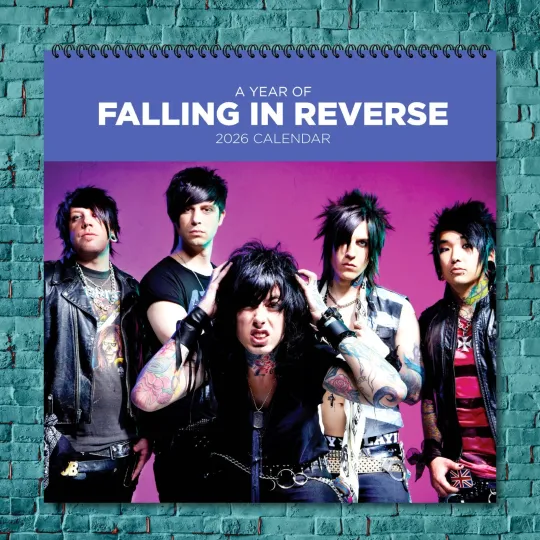 Discover Falling In Reverse 2026 Wall Calendar, 12-Month Star Collection