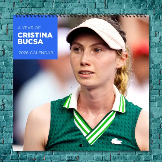 Discover Cristina Bucsa 2026 Wall Calendar, 12-Month Tennis Star Gift for Fans