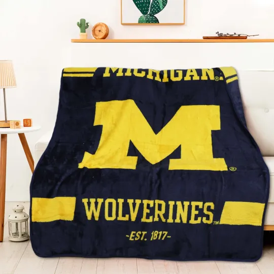 Michigan Wolverines Legion Raschel Throw, Christmas Gift