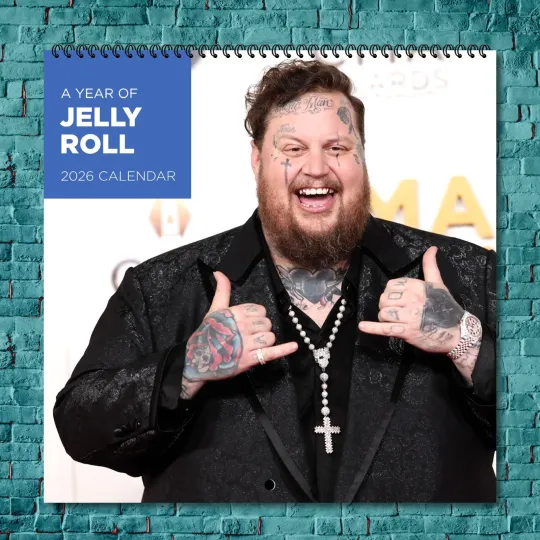 Discover Jelly Roll 2026 Wall Calendar, 12-Month Star Wall Calendar