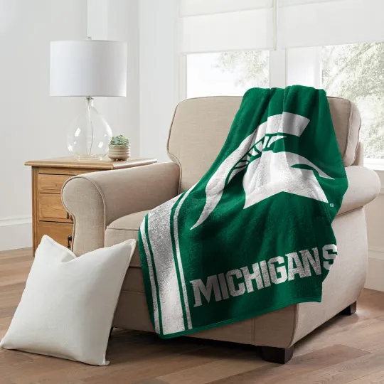 Discover Michigan State Spartans Throw Blanket, Christmas Gift
