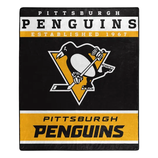 Discover Pittsburgh Penguins Raschel Throw Blanket, Christmas Gift