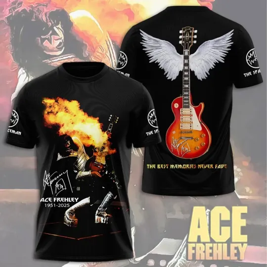 Discover KISS x Ace Frehley 3D Apparel Shirt