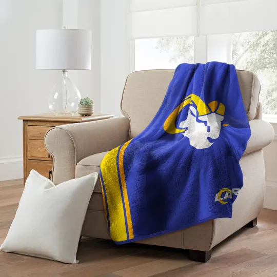 Discover football Los Angeles Rams Throw Blanket, Christmas Gift