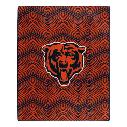 Discover football Chicago Zubified Raschel Throw Blanket, Christmas Gift