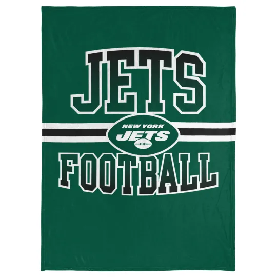 Discover football New York Stripe Micro Raschel Plush Throw Blanket, Christmas Gift