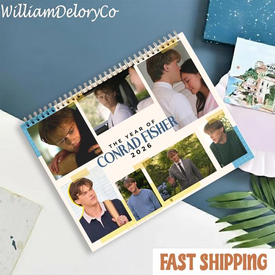 Discover Fisher 2026 Wall Calendar: Summer I Turned Pretty Theme, Gift For Her, Funny Movie Calendar 2026, New Year Room Decor