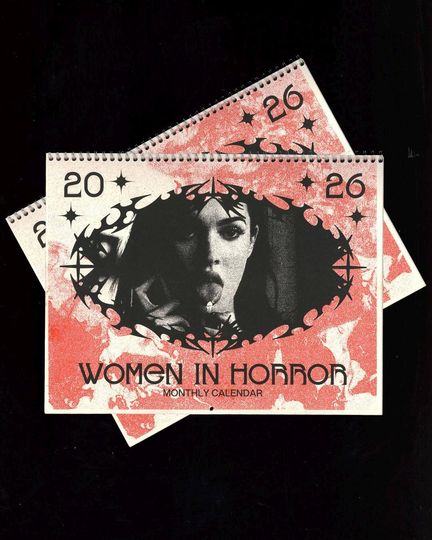 Discover 2026 Women of Horror Risograph Wall Calendar