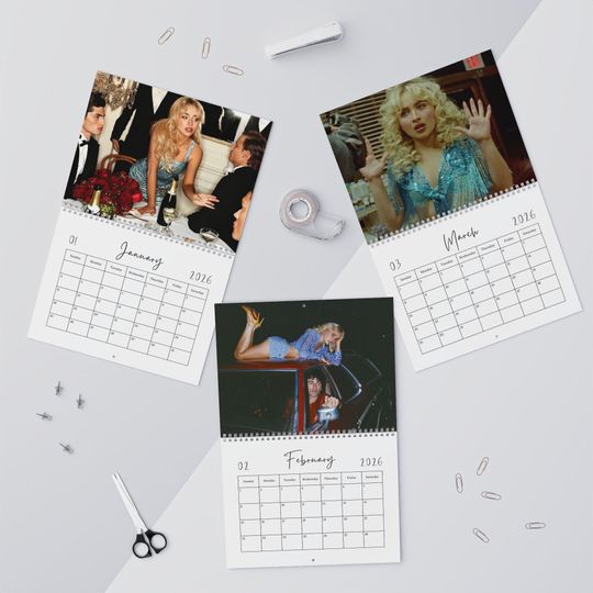 Discover Sabrina Carpenter 2026 Wall Calendar, Sabrina Planner, Music Calendar, Celeb Calendar, 2026 Calendar