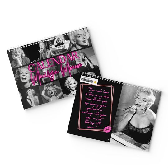 2026 Marilyn Monroe Wall Calendar Wall Calendar Inspirational Quotes Fridge Hang Art Planner