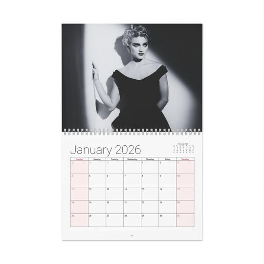 Discover Madonna True Blue 2026 Wall Calendar - Home Decor, Music Fan Gifts, Monthly