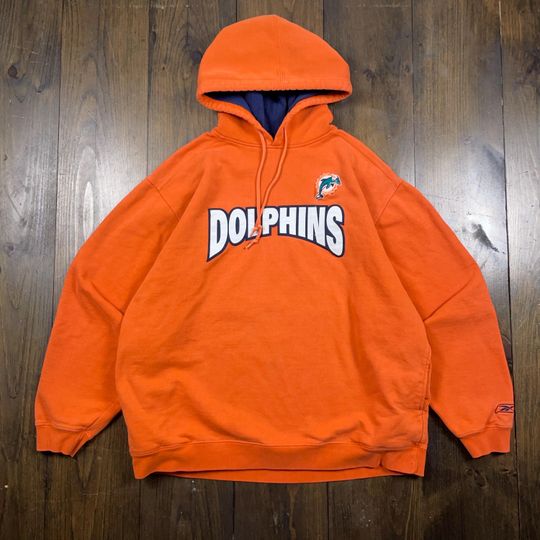 Vintage 1990s Miami Dolphins Football Hoodie