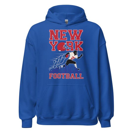 Discover Vintage New York Football Hoodie for Sports Fans