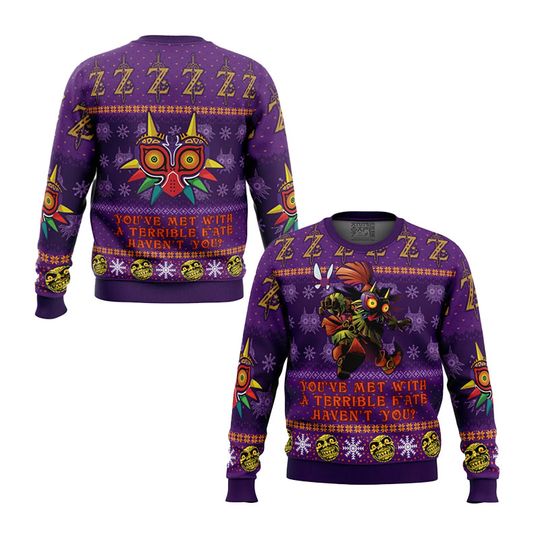 Discover You Met With A Terrible Fate Ugly Christmas Sweater Simple And Stylish With Various Patterns Suitable For Christmas Parties