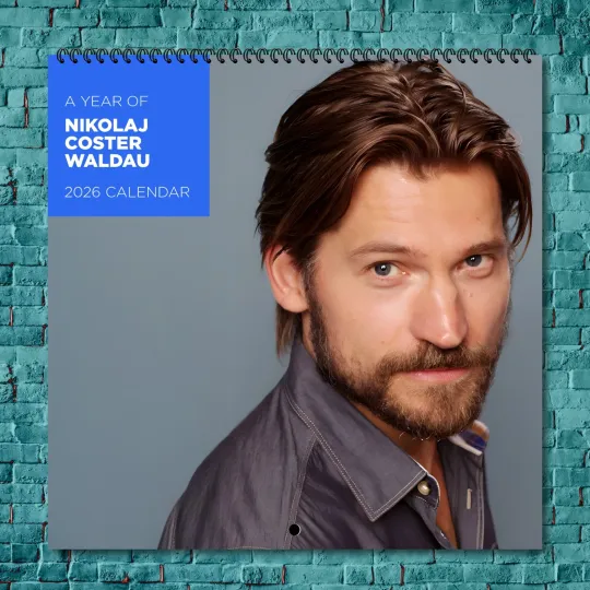 Nikolaj Coster-Waldau 2026 Wall Calendar, 12-Month Hollywood Star Gift
