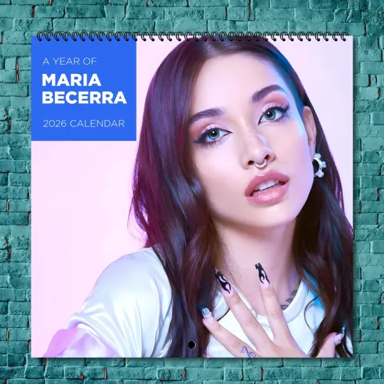 Discover Maria Becerra 2026 Wall Calendar, 12-Month Celebrity Photo Calendar
