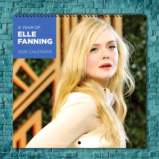 Discover Elle Fanning 2026 Wall Calendar, 12-Month Star Collection