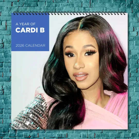 Discover Cardi B 2026 Wall Calendar, 12-Month Star Collection
