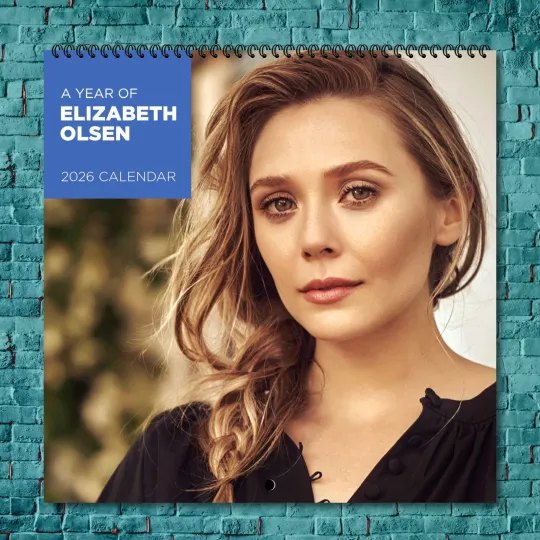 Discover Elizabeth Olsen 2026 Wall Calendar, 12-Month Star Collection