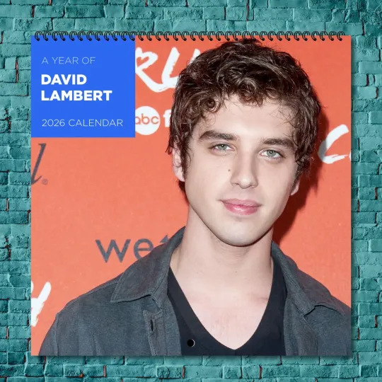 Discover David Lambert 2026 Wall Calendar 12-Month Celebrity Photo Calendar