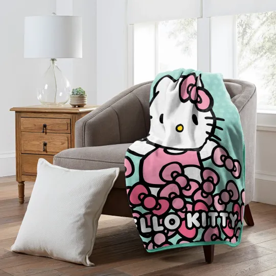 Discover Hello Kitty So Mint Silk Touch Throw Blanket, Christmas Gift