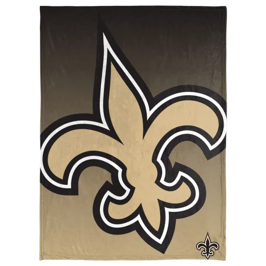 Discover football New Orleans Gradient Micro Raschel Throw Blanket, Christmas Gift